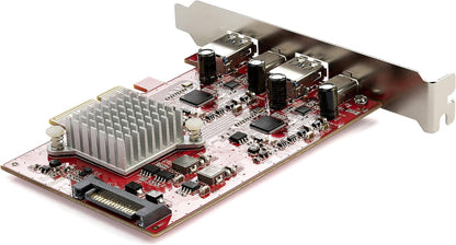 StarTech.com 4-Port USB PCIe Card - 10Gbps USB PCI Express Expansion Card w/ 2 Controllers - 2x USB-C & 2x USB-A ports (USB 3.2/3.1 Gen 2) - USB/USB-C PCI-e Card - Full Profile (PEXUSB312A2C2V)
