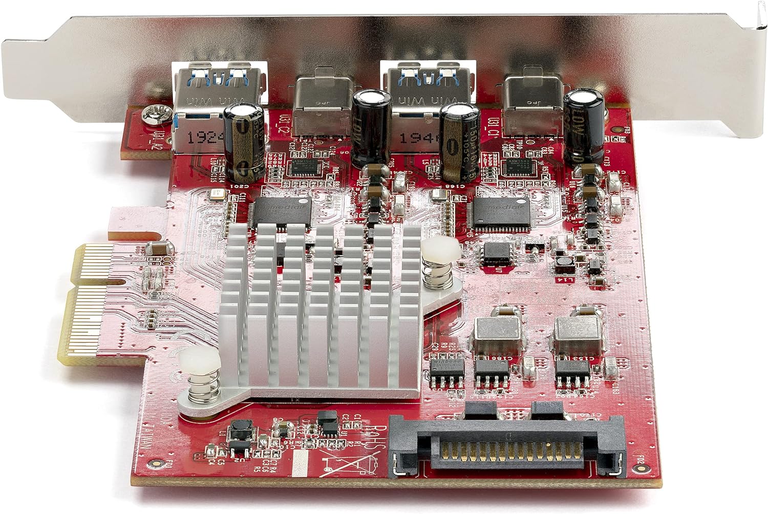 StarTech.com 4-Port USB PCIe Card - 10Gbps USB PCI Express Expansion Card w/ 2 Controllers - 2x USB-C & 2x USB-A ports (USB 3.2/3.1 Gen 2) - USB/USB-C PCI-e Card - Full Profile (PEXUSB312A2C2V)