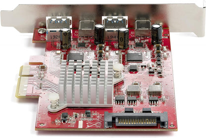StarTech.com 4-Port USB PCIe Card - 10Gbps USB PCI Express Expansion Card w/ 2 Controllers - 2x USB-C & 2x USB-A ports (USB 3.2/3.1 Gen 2) - USB/USB-C PCI-e Card - Full Profile (PEXUSB312A2C2V)