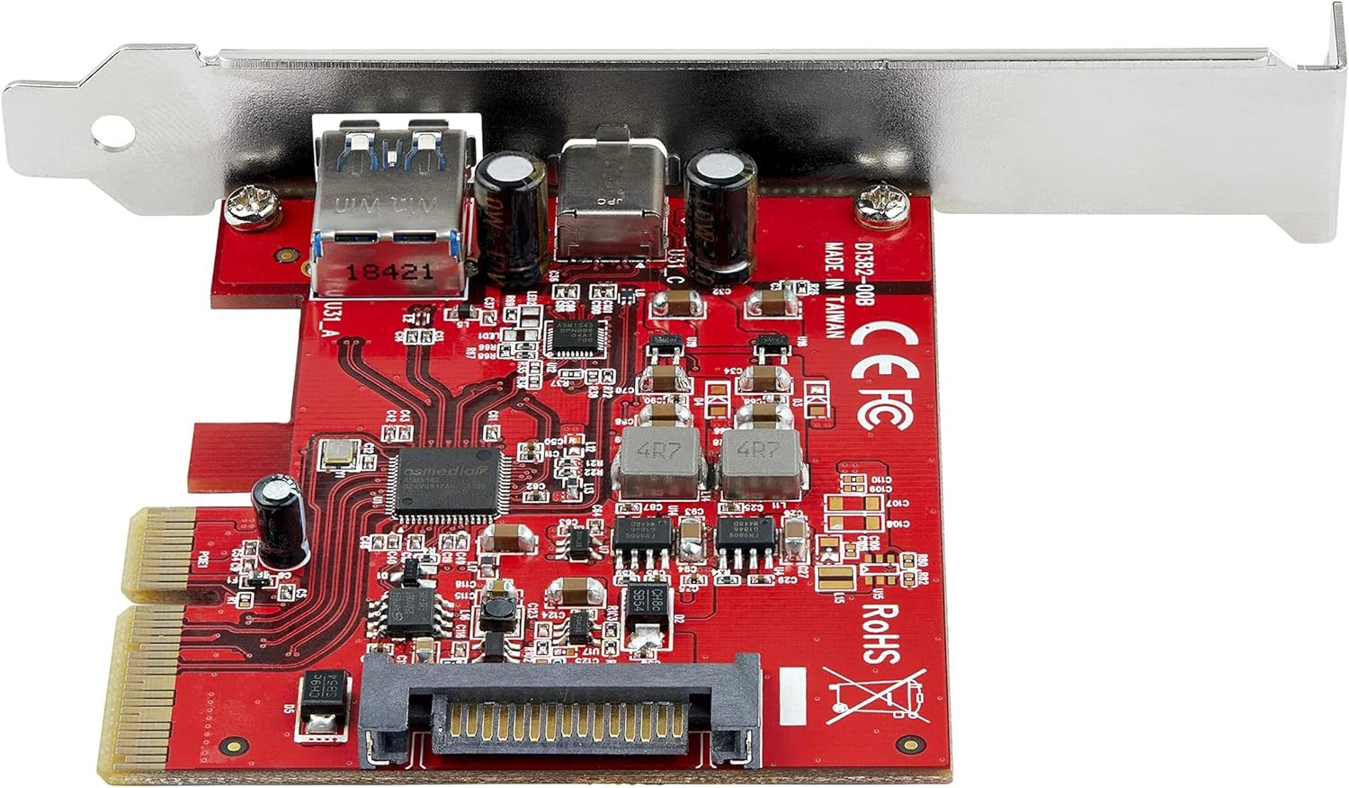 StarTech.com 2-Port 10Gbps USB-A & USB-C PCIe Card - USB 3.1 Gen 2 PCI Express Type C/A Host Controller Card Adapter - USB 3.2 Gen 2x1 PCIe Expansion Add-On Card - Windows, macOS, Linux (PEXUSB311AC3