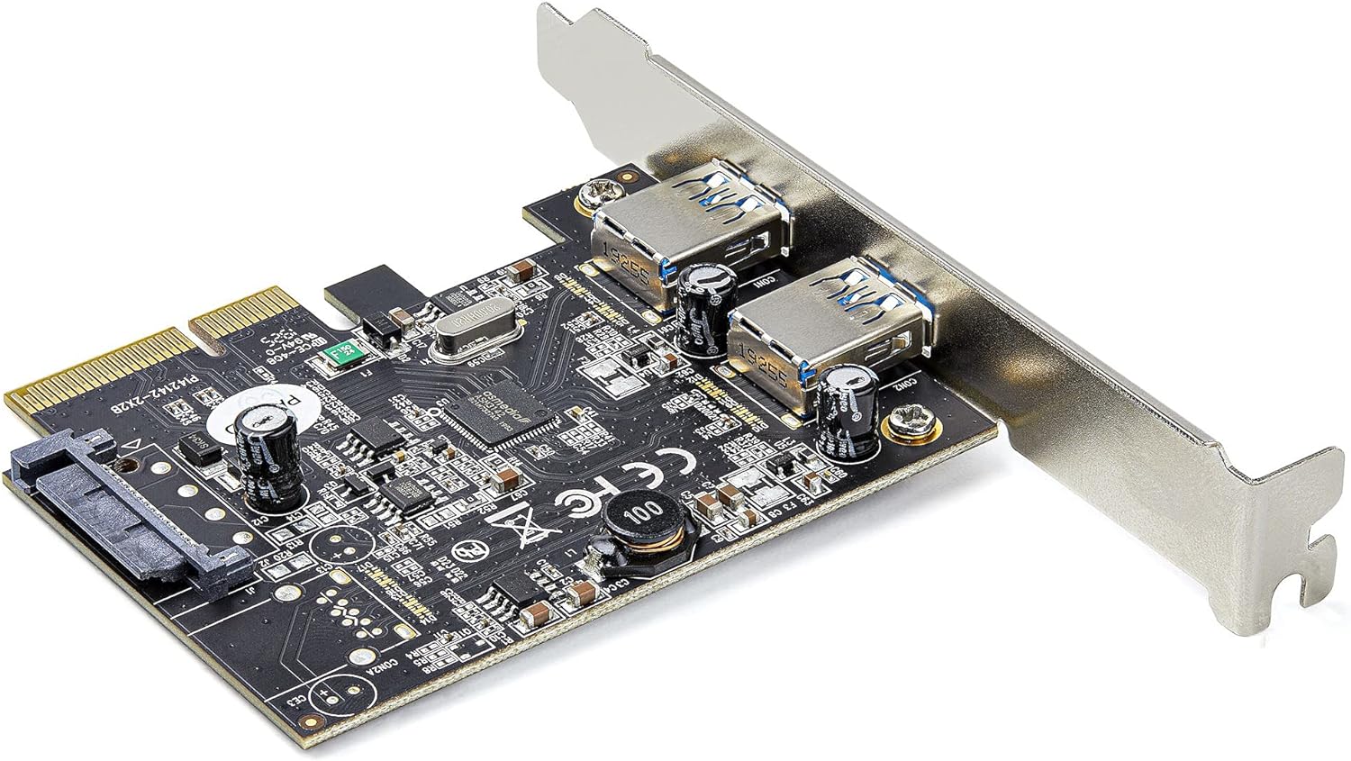 StarTech.com 2-Port USB PCIe Card with 10Gbps/port - USB 3.1/3.2 Gen 2 Type-A PCI Express 3.0 x2 Host Controller Expansion Card - Add-On Adapter Card - Full/Low Profile - Windows & Linux (PEXUSB312A3