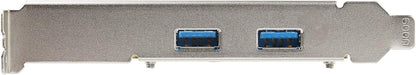 StarTech.com 2-Port USB PCIe Card with 10Gbps/port - USB 3.1/3.2 Gen 2 Type-A PCI Express 3.0 x2 Host Controller Expansion Card - Add-On Adapter Card - Full/Low Profile - Windows & Linux (PEXUSB312A3