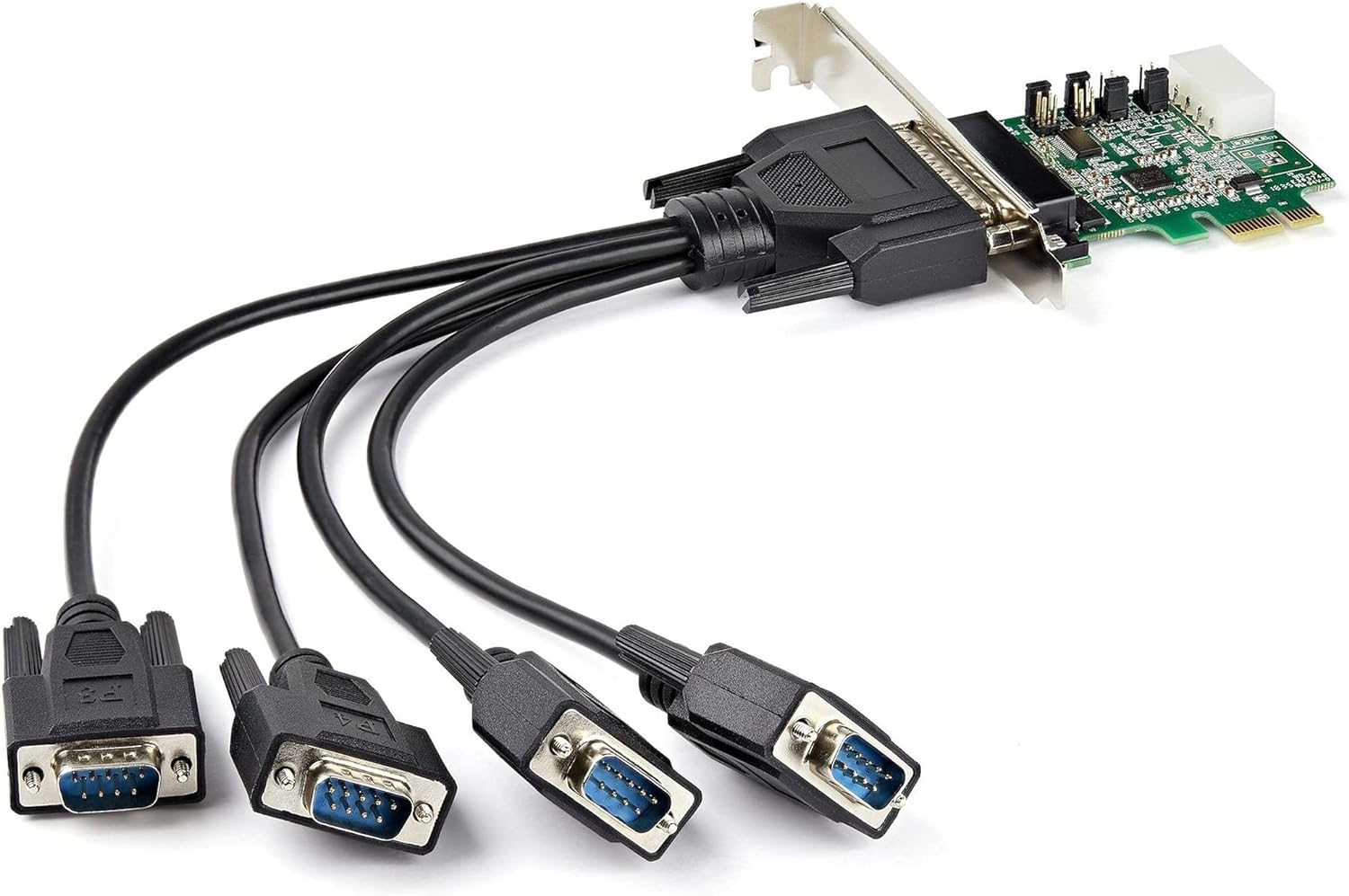 StarTech.com PCI Express serielle Schnittstellenkarte (4 port, RS232, 16950 UART, 256-Byte-FIFO-Cache, Windows and Linux