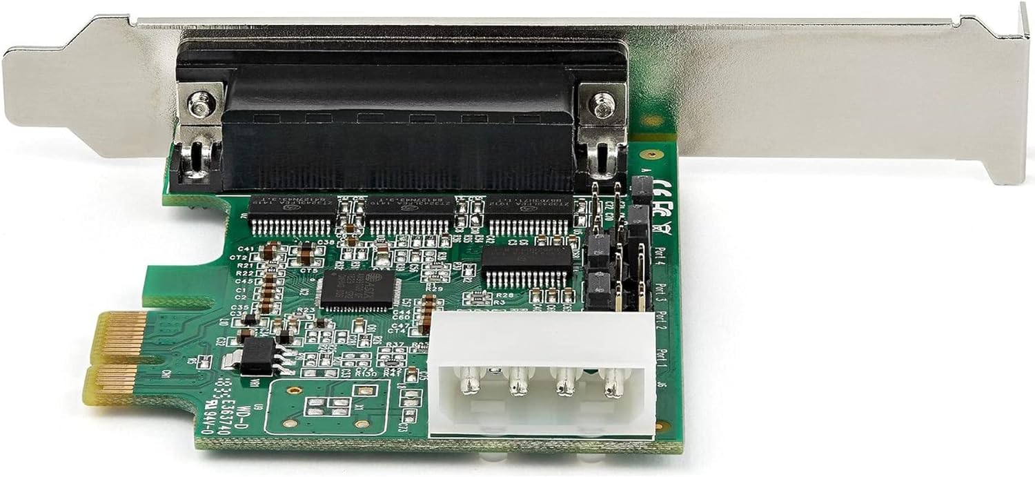 StarTech.com PCI Express serielle Schnittstellenkarte (4 port, RS232, 16950 UART, 256-Byte-FIFO-Cache, Windows and Linux