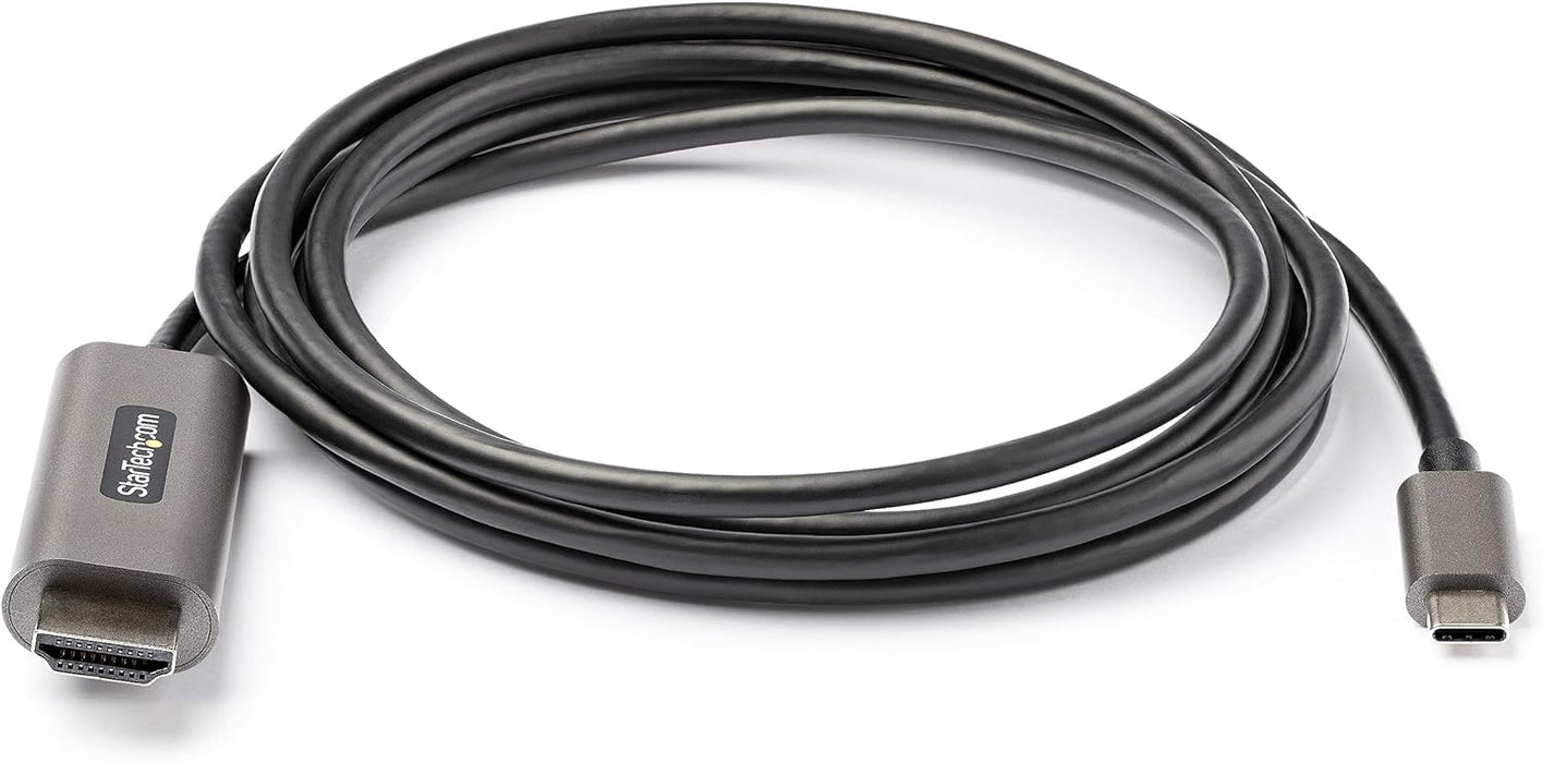 StarTech.com 6ft (2m) USB C to HDMI Cable 4K 60Hz w/ HDR10 - Ultra HD USB Type-C to 4K HDMI 2.0b Video Adapter Cable - USB-C to HDMI HDR Monitor/Display Converter - DP 1.4 Alt Mode HBR3 (CDP2HDMM2MH