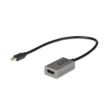 StarTech.com Mini DisplayPort to HDMI Adapter - 1080p - mDP 1.2 to HDMI Monitor/Display - Mini DP to HDMI Adapter Dongle Converter - 12" Long Attached Cable - Upgraded Version of MDP2HDMI (MDP2HDEC