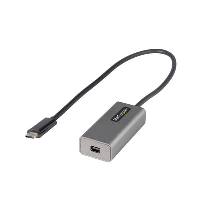 StarTech.com USB C to Mini DisplayPort Adapter, 4K 60Hz USB Type C to mDP/Mini DP Monitor Video Converter Dongle, Thunderbolt 3 Compatible, 12" Attached Cable, Upgraded Version of CDP2MDP (CDP2MDPEC