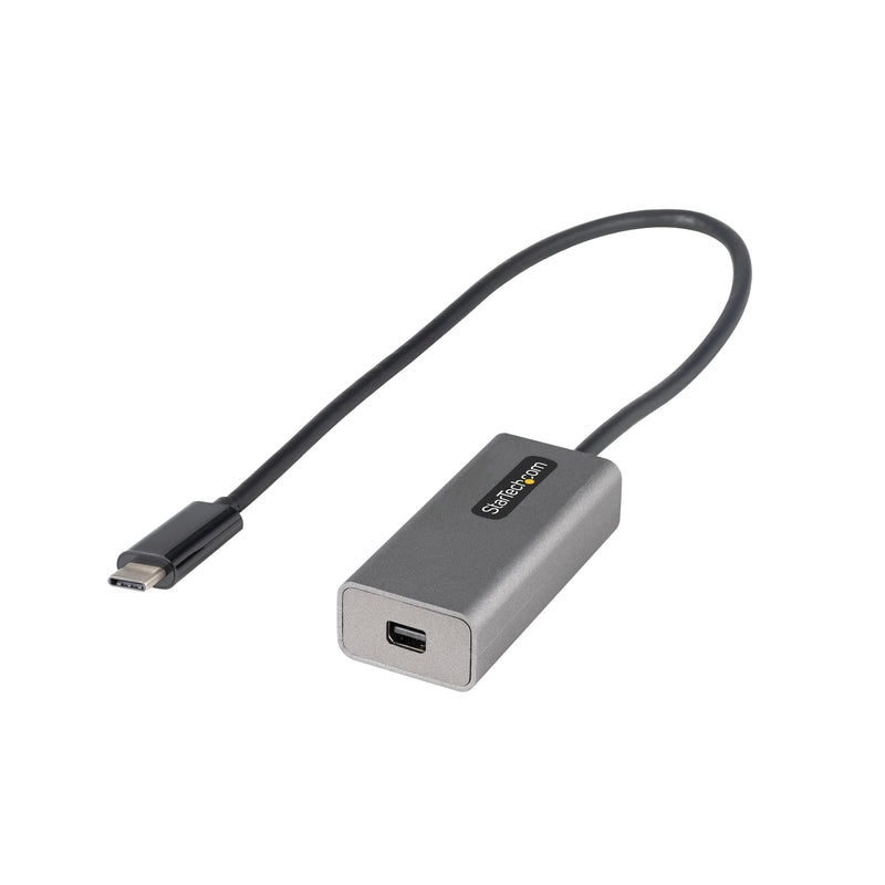 StarTech.com USB C to Mini DisplayPort Adapter, 4K 60Hz USB Type C to mDP/Mini DP Monitor Video Converter Dongle, Thunderbolt 3 Compatible, 12" Attached Cable, Upgraded Version of CDP2MDP (CDP2MDPEC