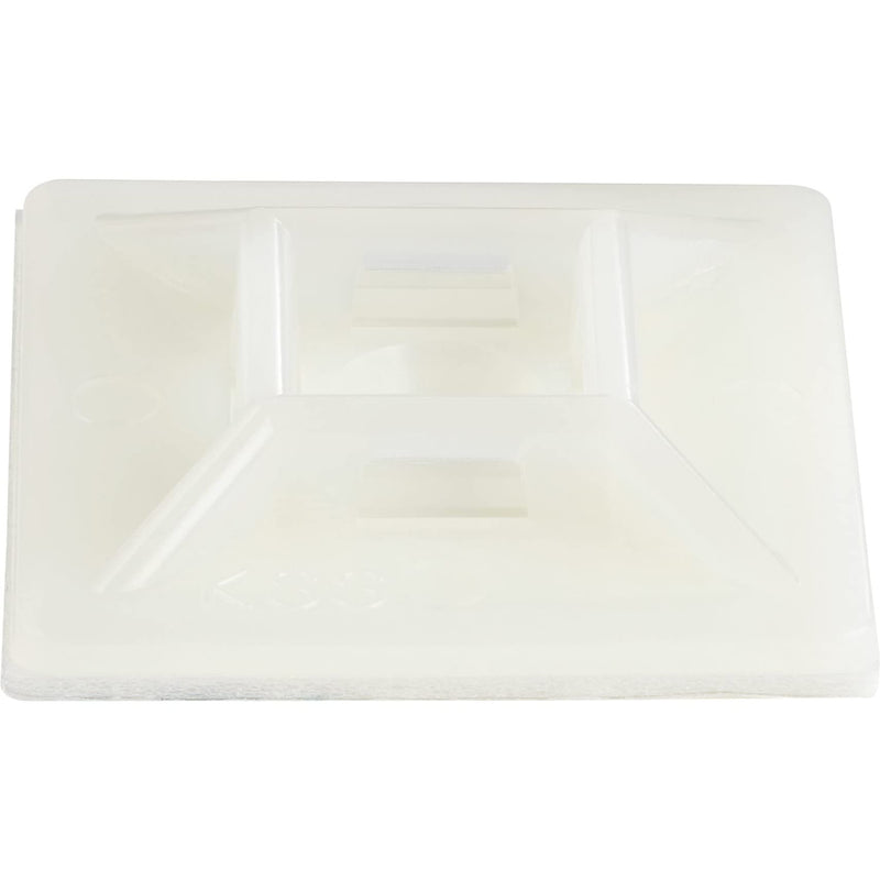 StarTech.com 100 Pack Cable Tie Mounts with Adhesive Tape for 0.21 in. (5.5 mm) Wide Ties - Nylon/Plastic Zip Tie Mounts - Electrical/Network Cable Wrap Mounts / 94V-2 Fire & UL Rated TAA (CBMCTM3) Large | 0.21 in. (5.5 mm) max. diameter