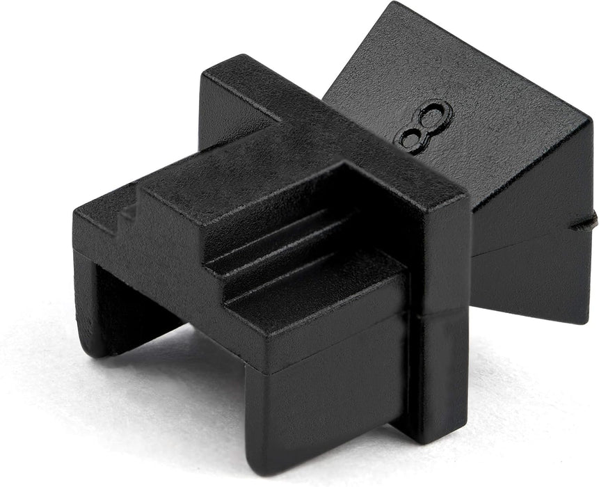 StarTech.com 100 Pack RJ45 Dust Covers - Reusable RJ45 Blanking Plug/Dust Cap - Ethernet/LAN Port Protector/Blocker - Snap In RJ45 Female Jack Protective Cover for Hubs Switches Routers (RJ45COVER
