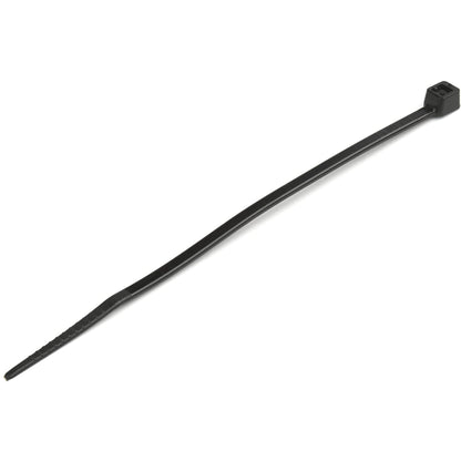 StarTech.com 4"(10cm) Cable Ties - 1/16"(2mm) wide, 7/8"(22mm) Bundle Diameter, 18lb(8kg) Tensile Strength, Nylon Self Locking Zip Ties with Curved Tip - 94V-2/UL Listed, 100 Pack - Black(CBMZT4B) Pack of 100 Black