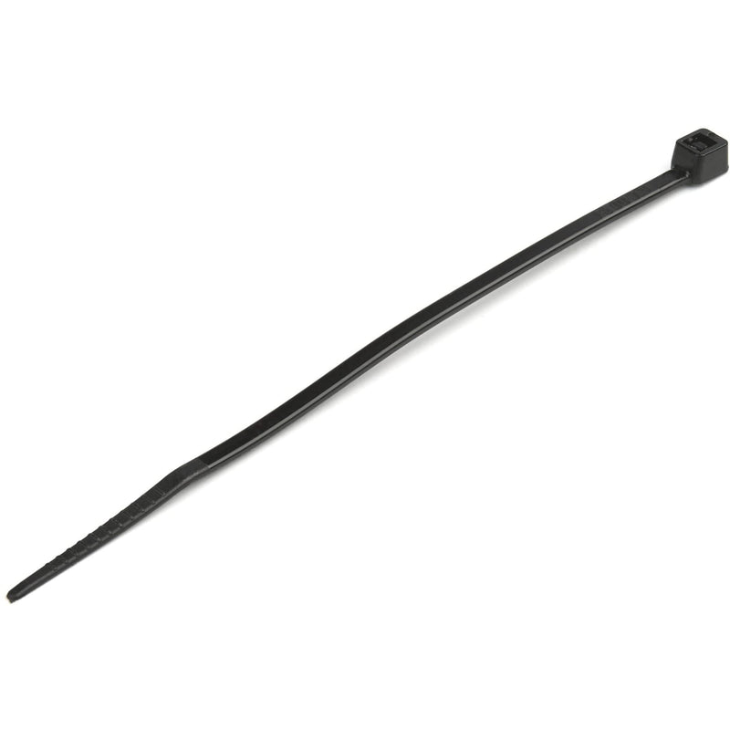 StarTech.com 4"(10cm) Cable Ties - 1/16"(2mm) wide, 7/8"(22mm) Bundle Diameter, 18lb(8kg) Tensile Strength, Nylon Self Locking Zip Ties with Curved Tip - 94V-2/UL Listed, 100 Pack - Black(CBMZT4B) Pack of 100 Black