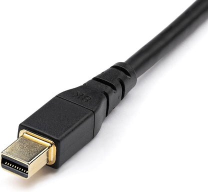StarTech.com 6ft (2m) VESA Certified Mini DisplayPort to DisplayPort 1.4 Cable - 8K 60Hz HBR3 HDR - Super UHD mDP to DP 1.4 Cord - Slim (34 AWG) Ultra HD 4K 120Hz - Monitor/Video Cable (DP14MDPMM2MB