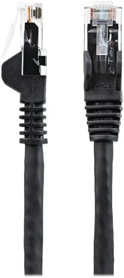 StarTech.com 2m CAT6 Ethernet Cable - LSZH (Low Smoke Zero Halogen) - 10 Gigabit 650MHz 100W PoE RJ45 UTP Network Patch Cord Snagless with Strain Relief - Black, CAT 6, ETL Verified (N6LPATCH2MBK