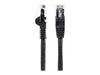 StarTech.com 2m CAT6 Ethernet Cable - LSZH (Low Smoke Zero Halogen) - 10 Gigabit 650MHz 100W PoE RJ45 UTP Network Patch Cord Snagless with Strain Relief - Black, CAT 6, ETL Verified (N6LPATCH2MBK