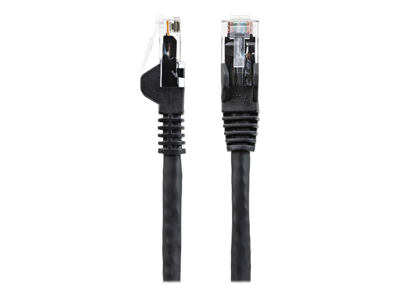 StarTech.com 2m CAT6 Ethernet Cable - LSZH (Low Smoke Zero Halogen) - 10 Gigabit 650MHz 100W PoE RJ45 UTP Network Patch Cord Snagless with Strain Relief - Black, CAT 6, ETL Verified (N6LPATCH2MBK
