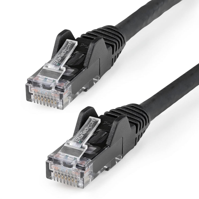 StarTech.com 5m CAT6 Ethernet Cable - LSZH (Low Smoke Zero Halogen) - 10 Gigabit 650MHz 100W PoE RJ45 UTP Network Patch Cord Snagless with Strain Relief - Black, CAT 6, ETL Verified (N6LPATCH5MBK