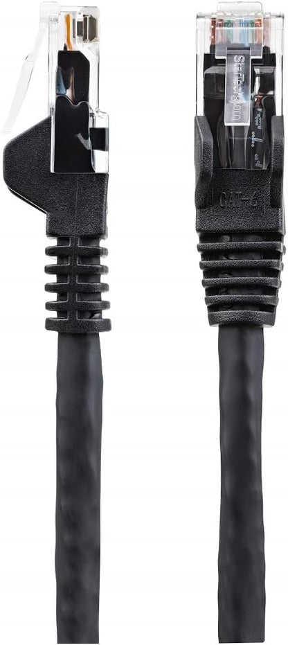 StarTech.com 10m CAT6 Ethernet Cable - LSZH (Low Smoke Zero Halogen) - 10 Gigabit 650MHz 100W PoE RJ45 UTP Network Patch Cord Snagless with Strain Relief - Black, CAT 6, ETL Verified (N6LPATCH10MBK
