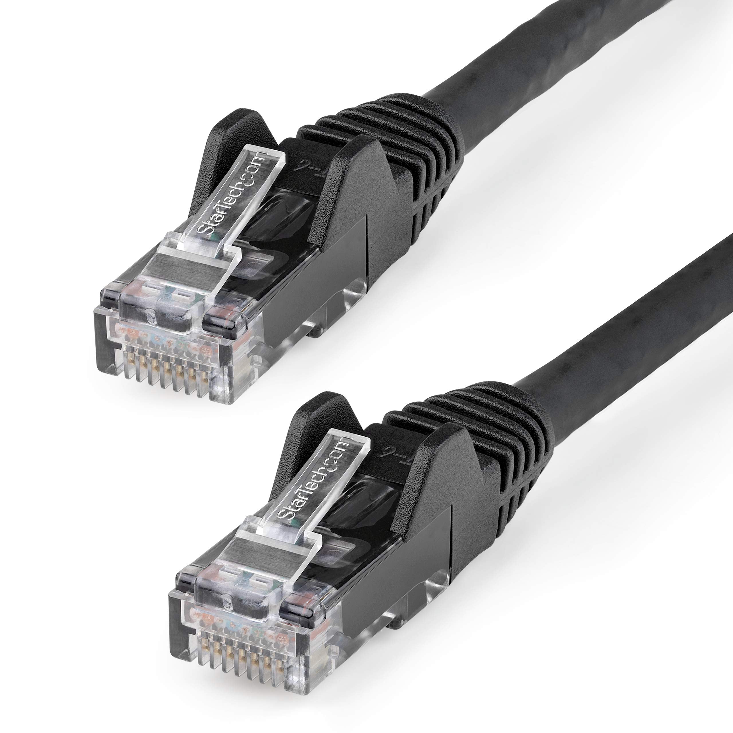 StarTech.com 10m CAT6 Ethernet Cable - LSZH (Low Smoke Zero Halogen) - 10 Gigabit 650MHz 100W PoE RJ45 UTP Network Patch Cord Snagless with Strain Relief - Black, CAT 6, ETL Verified (N6LPATCH10MBK
