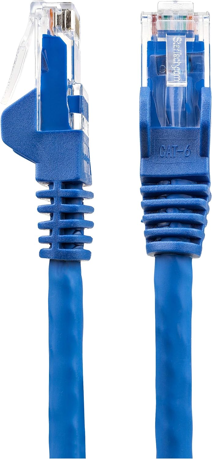 StarTech.com 7m CAT6 Ethernet Cable - LSZH (Low Smoke Zero Halogen) - 10 Gigabit 650MHz 100W PoE RJ45 UTP Network Patch Cord Snagless with Strain Relief - Blue, CAT 6, ETL Verified (N6LPATCH7MBL