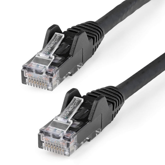 StarTech.com 7m CAT6 Ethernet Cable - LSZH (Low Smoke Zero Halogen) - 10 Gigabit 650MHz 100W PoE RJ45 UTP Network Patch Cord Snagless with Strain Relief - Black, CAT 6, ETL Verified (N6LPATCH7MBK