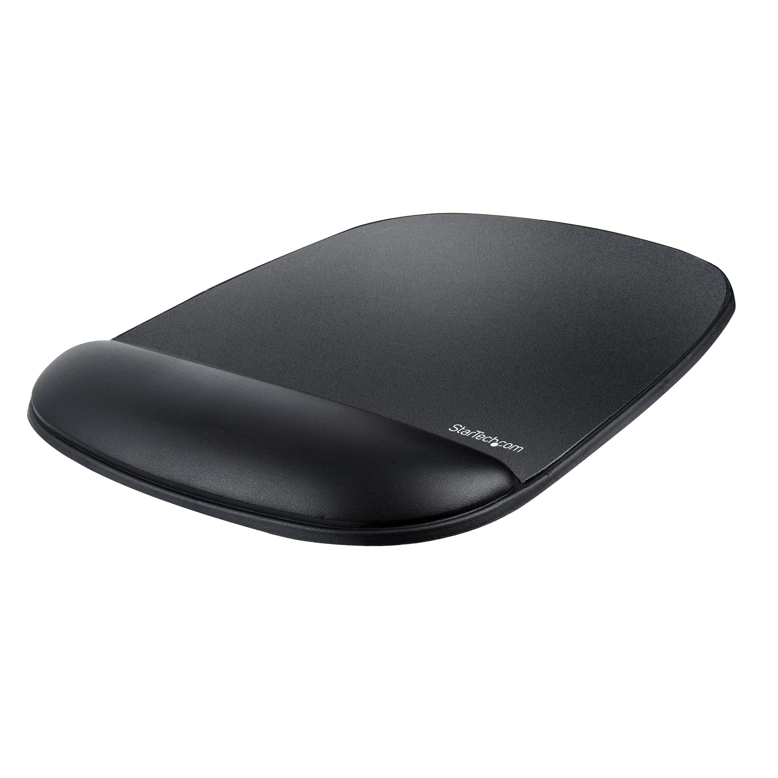 StarTech.com Mouse Pad with Hand rest, 6.7x7.1x0.8in (17x18x2cm), Ergonomic Mouse Pad with Wrist Support, Desk Wrist Pad w/Non-Slip PU Base, Cushioned Gel Mouse Pad w/Palm Rest (B-ERGO-MOUSE-PAD