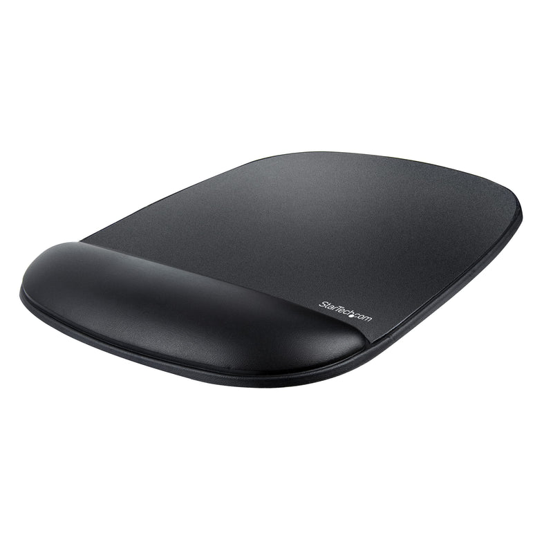 StarTech.com Mouse Pad with Hand rest, 6.7x7.1x0.8in (17x18x2cm), Ergonomic Mouse Pad with Wrist Support, Desk Wrist Pad w/Non-Slip PU Base, Cushioned Gel Mouse Pad w/Palm Rest (B-ERGO-MOUSE-PAD
