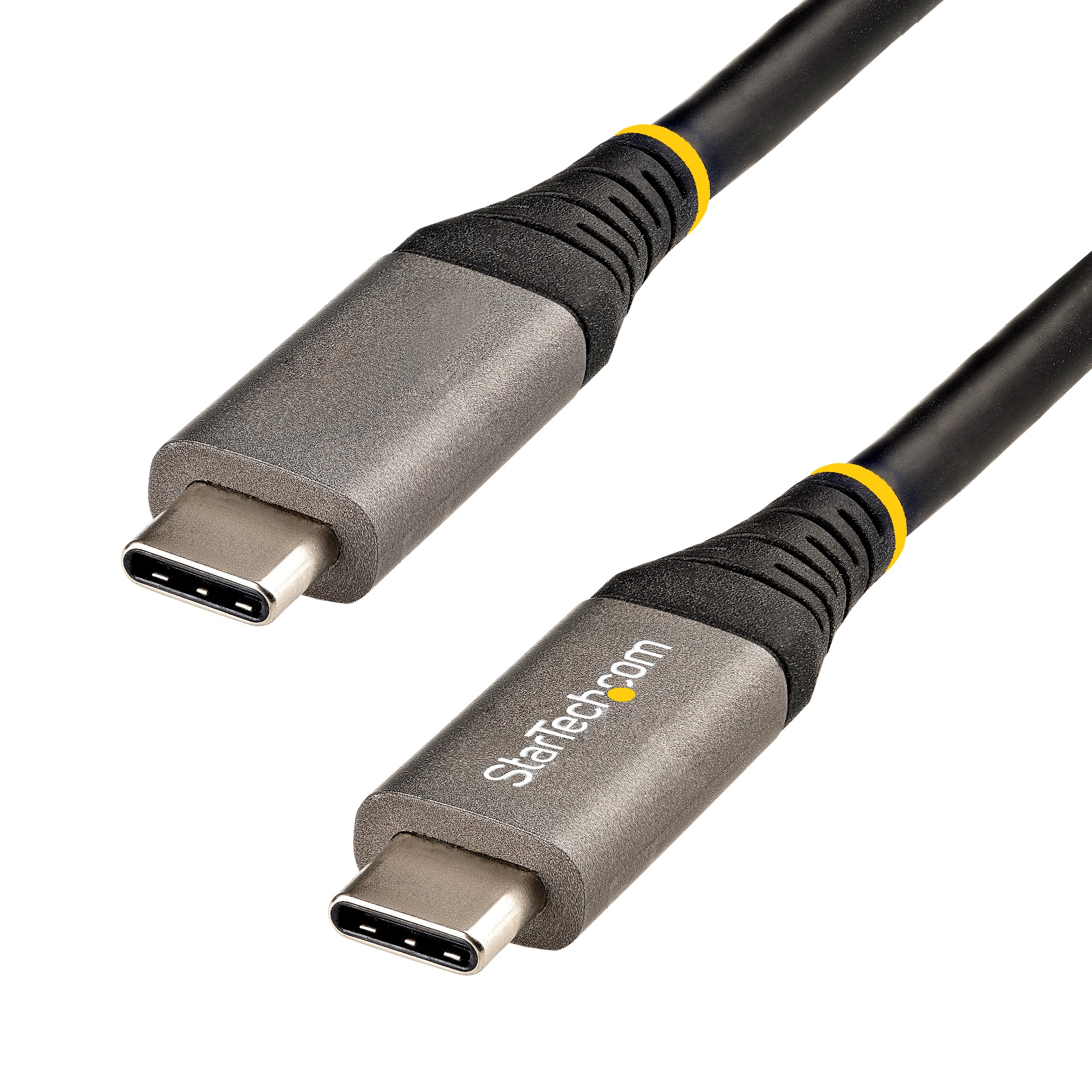StarTech.com 20" (50cm) USB C Cable 10Gbps - USB 3.2 Gen 2 Type-C Cable - 100W (5A) Power Delivery Charging, DP Alt Mode - USB-C Cord for USB-C Laptop/Phone/Device - Charge/Sync (USB31CCV50CM