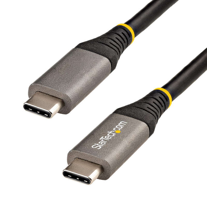 StarTech.com 20" (50cm) USB C Cable 10Gbps - USB 3.2 Gen 2 Type-C Cable - 100W (5A) Power Delivery Charging, DP Alt Mode - USB-C Cord for USB-C Laptop/Phone/Device - Charge/Sync (USB31CCV50CM