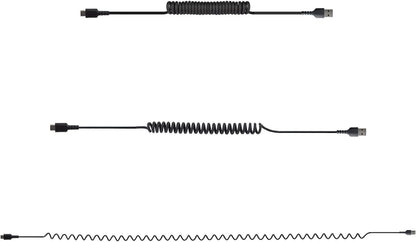 StarTech.com 3ft (1m) USB A to C Charging Cable, Coiled Heavy Duty Fast Charge & Sync USB-C Cable, USB 2.0 A to Type-C Cable, Rugged Aramid Fiber, Durable Male to Male USB, Black (R2ACC-1M-USB-CABLE