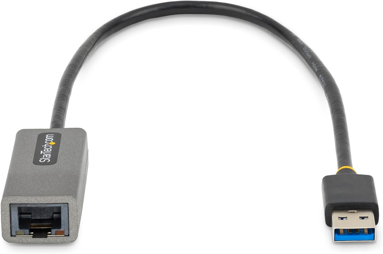 StarTech.com USB 3.0 to Gigabit Ethernet Network Adapter - 10/100/1000 Mbps, USB to RJ45, USB 3.0 to LAN Adapter, USB 3.0 Ethernet Adapter (GbE), 11in Attached Cable, Driverless Install (USB31000S2