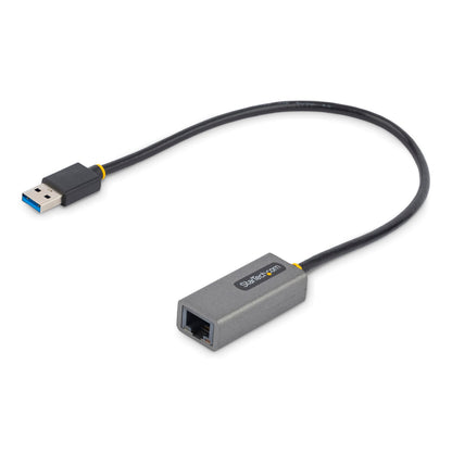 StarTech.com USB 3.0 to Gigabit Ethernet Network Adapter - 10/100/1000 Mbps, USB to RJ45, USB 3.0 to LAN Adapter, USB 3.0 Ethernet Adapter (GbE), 11in Attached Cable, Driverless Install (USB31000S2