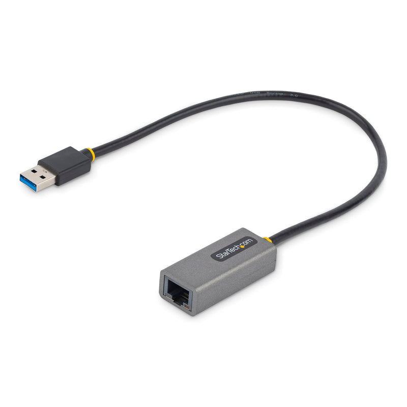 StarTech.com USB 3.0 to Gigabit Ethernet Network Adapter - 10/100/1000 Mbps, USB to RJ45, USB 3.0 to LAN Adapter, USB 3.0 Ethernet Adapter (GbE), 11in Attached Cable, Driverless Install (USB31000S2