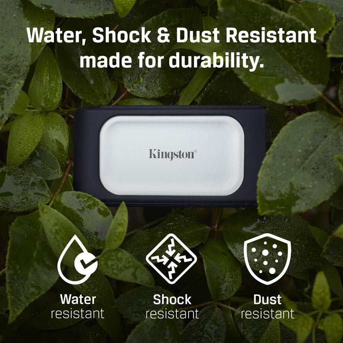 Kingston XS2000 500G High Performance Portable SSD with USB-C | Pocket-sized | USB 3.2 Gen 2x2 | External Solid State Drive | Up to 2000MB/s | SXS2000/500G