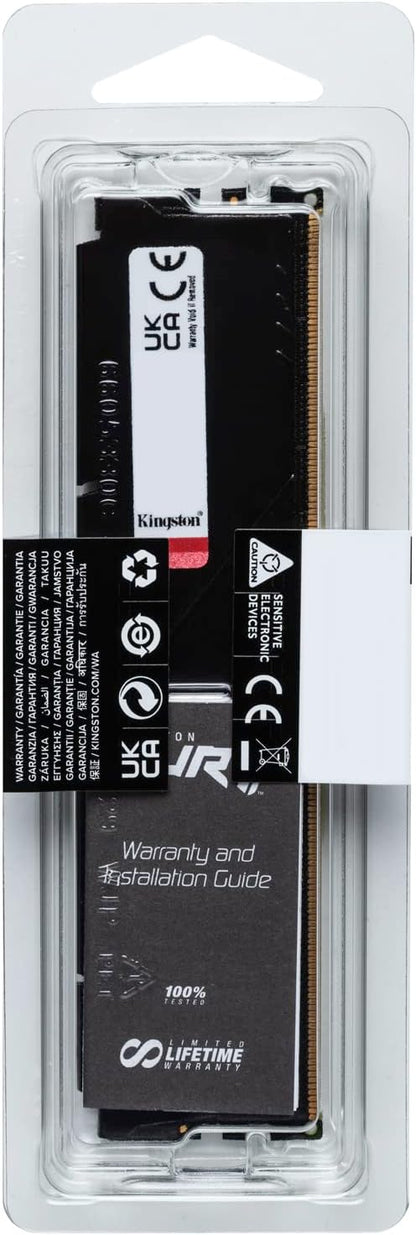 Kingston FURY Beast DDR5 16GB 5200MT/s CL40 DIMM Desktop Memory Gaming Single Module - KF552C40BB-16