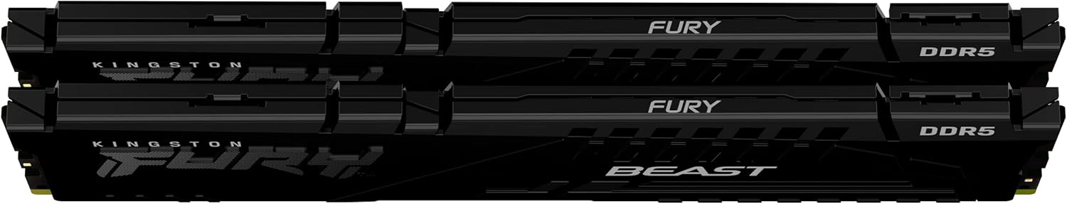 Kingston FURY Beast 32GB (2x16GB) 5600MT/s DDR5 CL40 DIMM Desktop Gaming Memory Kit of 2 - KF556C40BBK2-32