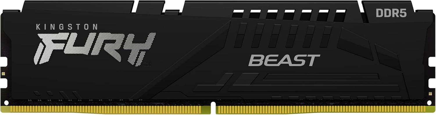 Kingston FURY Beast 32GB (2x16GB) 5600MT/s DDR5 CL40 DIMM Desktop Gaming Memory Kit of 2 - KF556C40BBK2-32