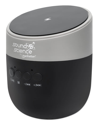 Manhattan Metallic Bluetooth Speaker with Wireless Charging Pad, W128290960 (with Wireless Charging Pad (Clearance Pricing), Decent Sound Output (3W), 3 Hour Playback Time, Wireless