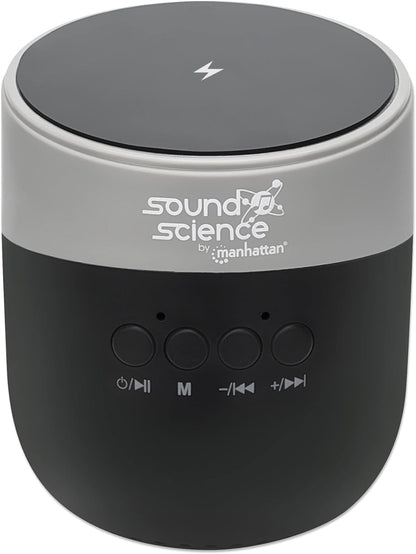 Manhattan Metallic Bluetooth Speaker with Wireless Charging Pad, W128290960 (with Wireless Charging Pad (Clearance Pricing), Decent Sound Output (3W), 3 Hour Playback Time, Wireless