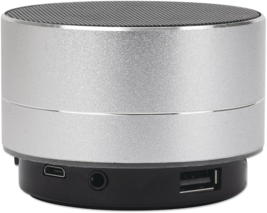Manhattan Metallic LED Bluetooth Speaker Silver