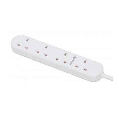 Uk Extension Lead 2M Output X4- 13A White
