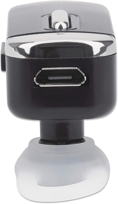 Manhattan 179553 Bluetooth Headset In-Ear Design Omnidirectional Microphone Integrated Controls Black
