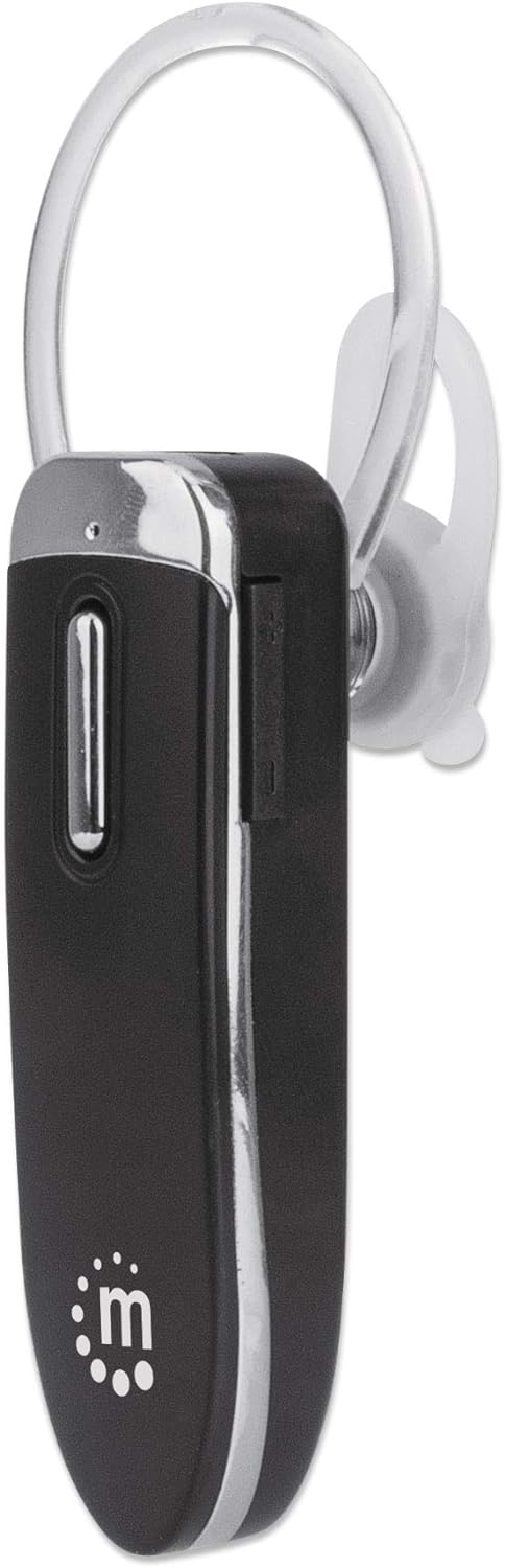 Manhattan 179553 Bluetooth Headset In-Ear Design Omnidirectional Microphone Integrated Controls Black