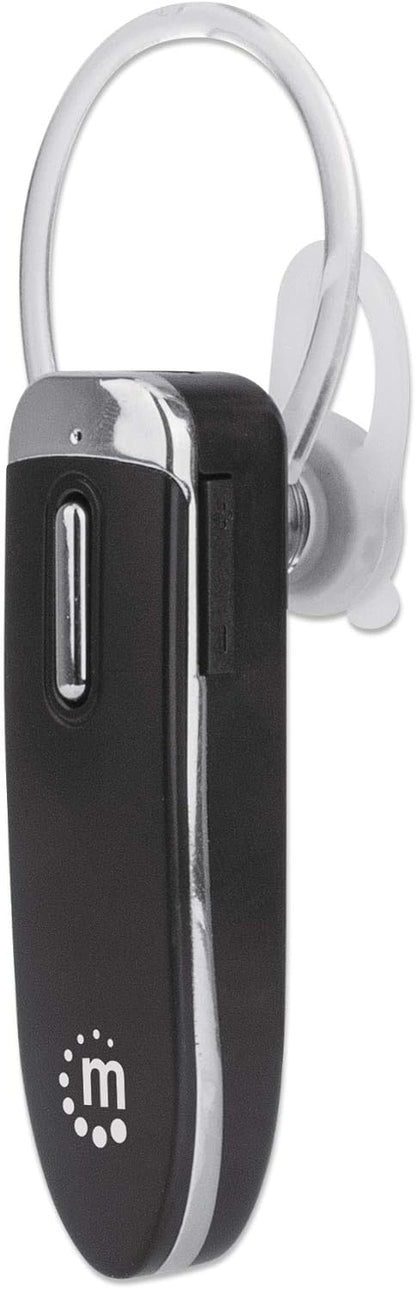 Manhattan 179553 Bluetooth Headset In-Ear Design Omnidirectional Microphone Integrated Controls Black