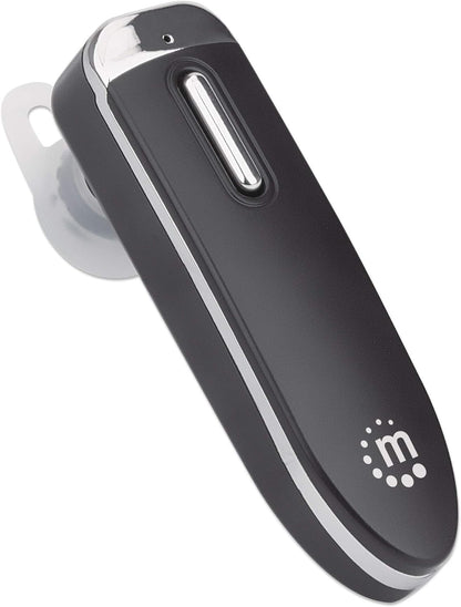 Manhattan 179553 Bluetooth Headset In-Ear Design Omnidirectional Microphone Integrated Controls Black