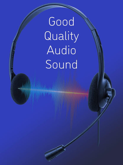 MANHATTAN USB-A HEADSET STEREO RETAIL BOX ON EAR ADJUSTABLE MICROPHONE IN