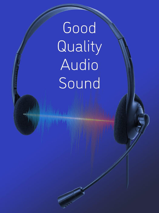 MANHATTAN USB-A HEADSET STEREO RETAIL BOX ON EAR ADJUSTABLE MICROPHONE IN