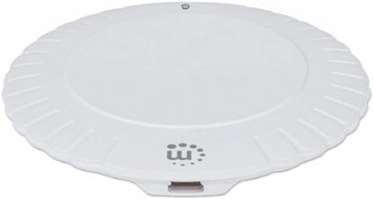 Manhattan Wireless Induction Charger 5W Qi™ Certified Wireless Charger, Safe Charge with 5W (5V/1A) Round Charging Pad, White