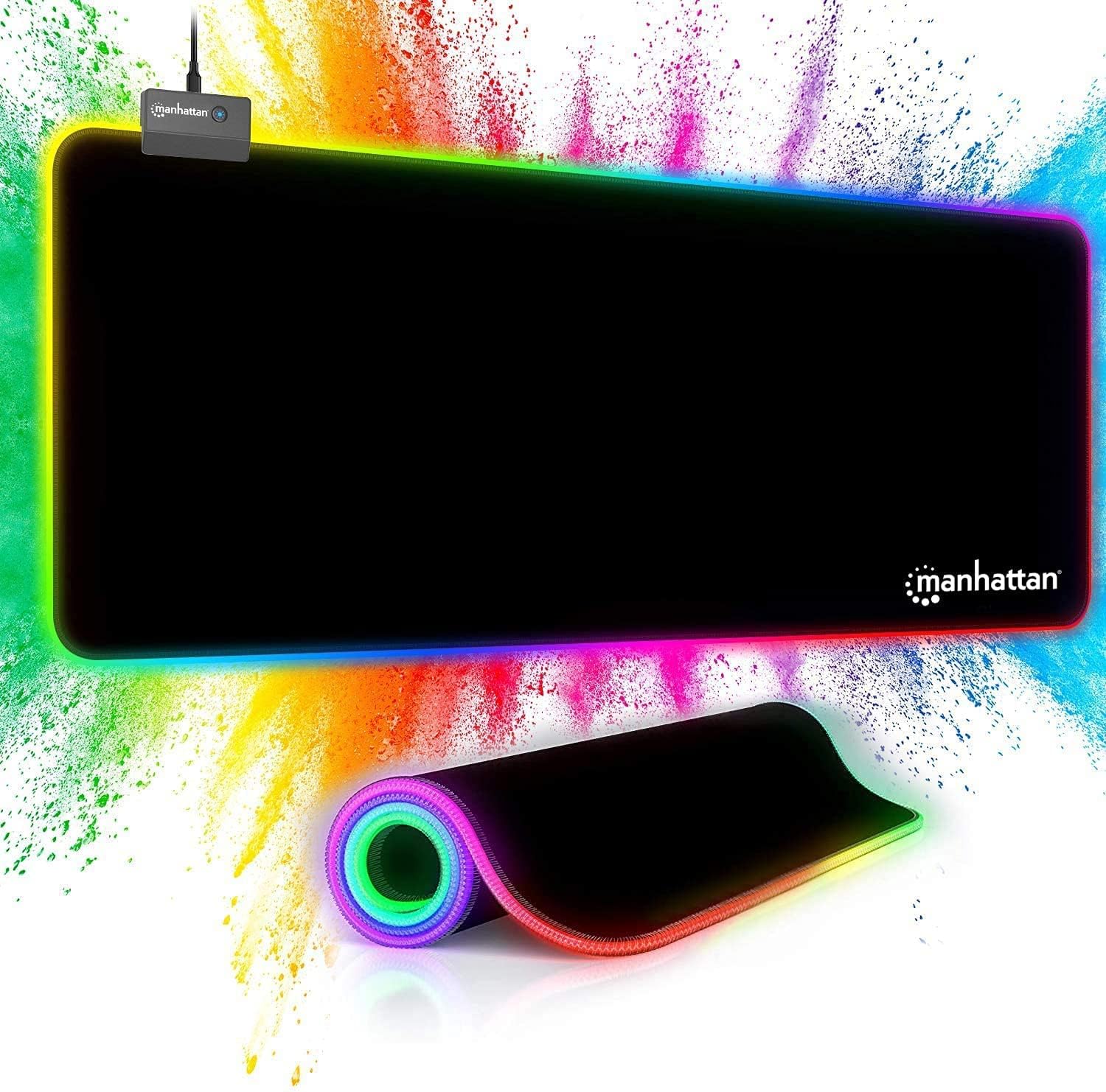 MANHATTAN XXL GAMING MOUSEPAD LED- 800X350X3MM NON SLIP WATER RESIS