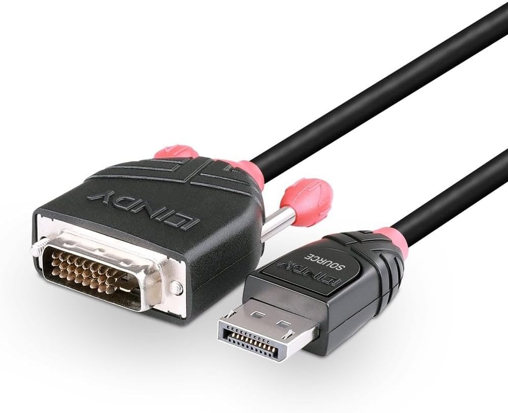 LINDY 36270 0.5 m HDMI to DVI Cable, Line - Black